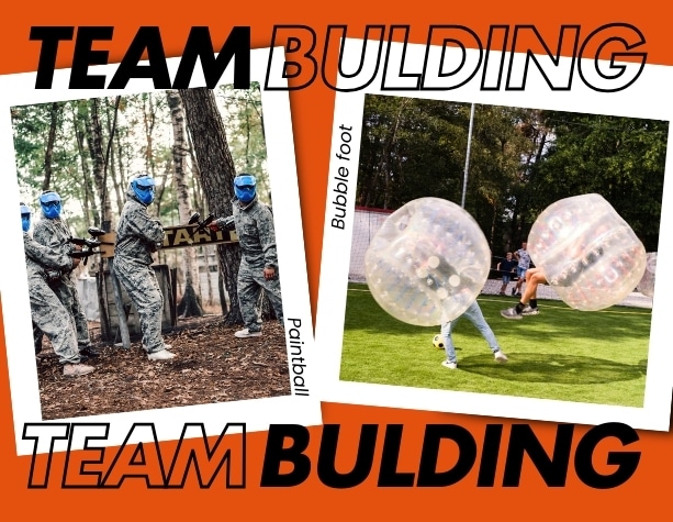 page avec painball et bubble soccer
